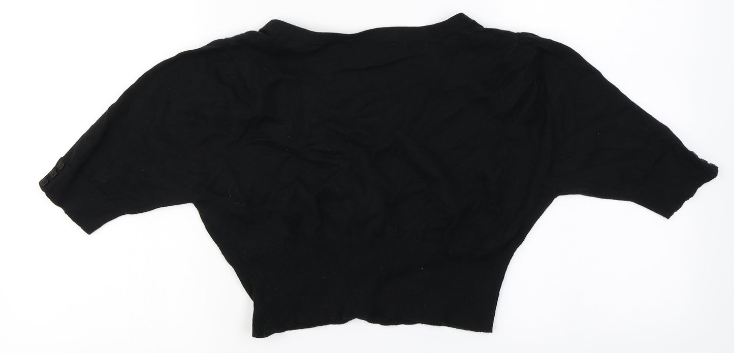 Marks and Spencer Womens Black   Cardigan Jumper Size 12