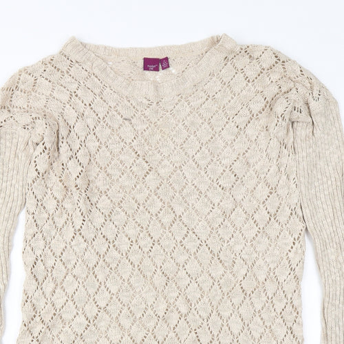 Hoxton Chic  Womens Beige   Pullover Jumper Size 12