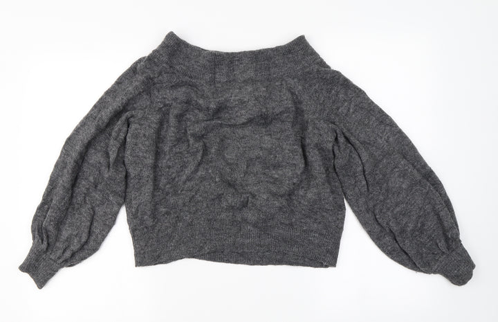 H&M  Womens Grey   Pullover Jumper Size S