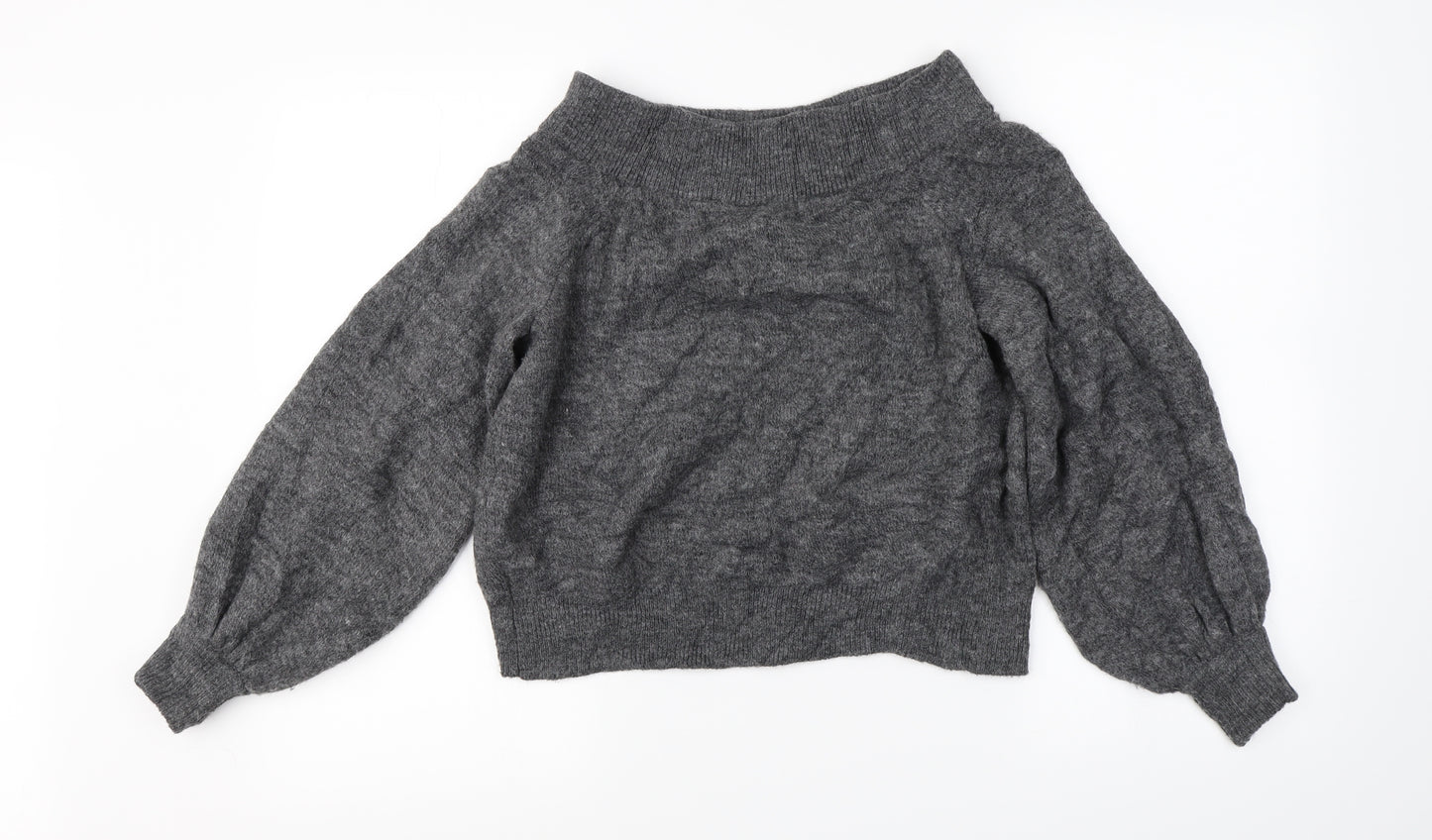 H&M  Womens Grey   Pullover Jumper Size S