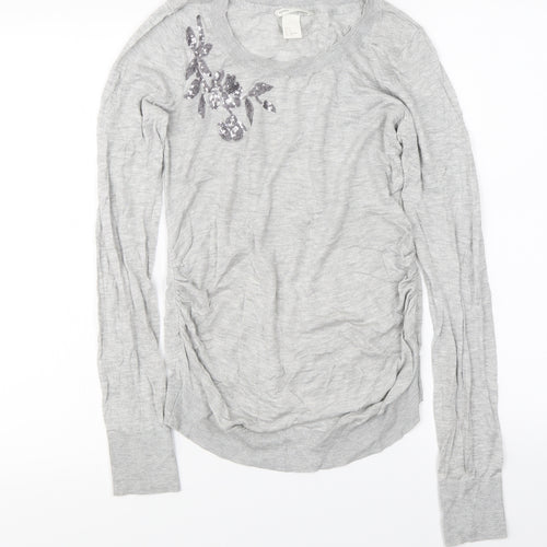 H&M Womens Grey   Pullover Jumper Size S