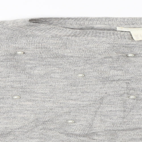 H&M Womens Grey   Pullover Jumper Size S