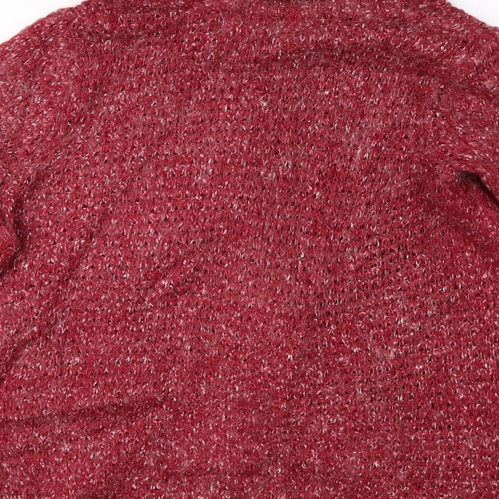 Maine New England  Womens Red   Cardigan Jumper Size 16