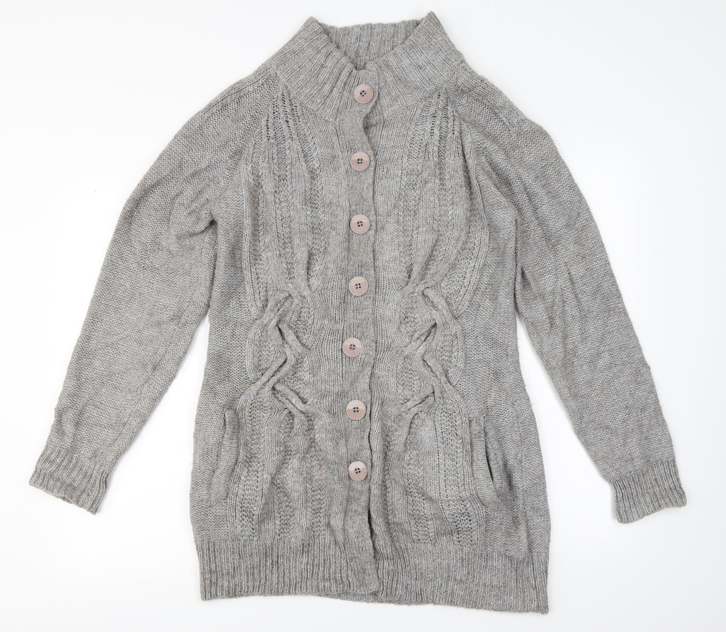 Wallis Womens Grey   Cardigan Jumper Size L