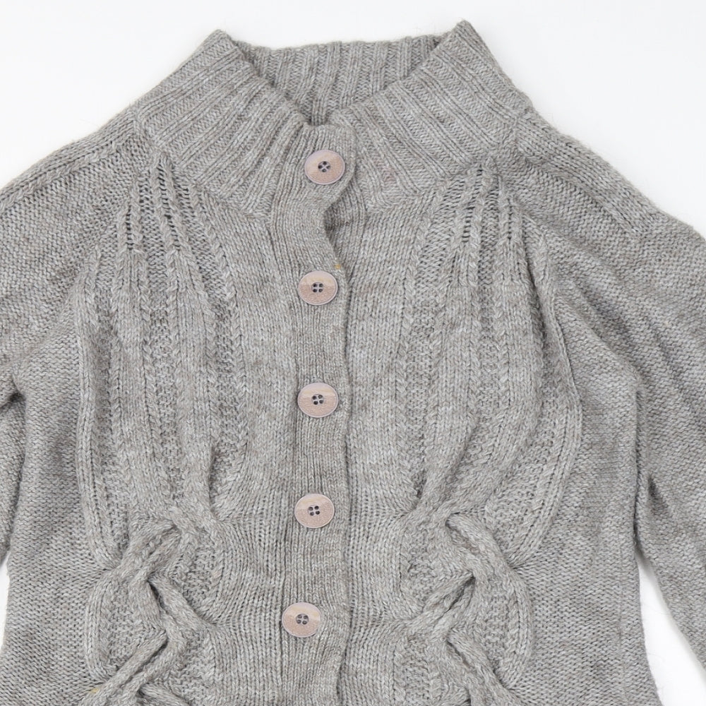 Wallis Womens Grey   Cardigan Jumper Size L