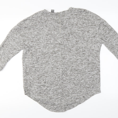 Primark Womens Grey   Henley Jumper Size S