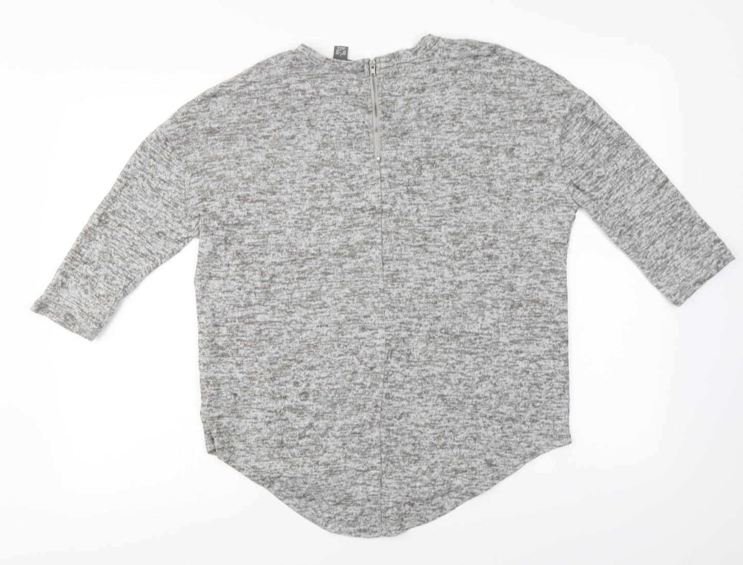 Primark Womens Grey   Henley Jumper Size S