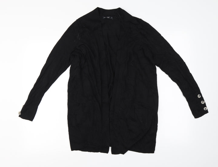 F&F Womens Black   Cardigan Jumper Size 8