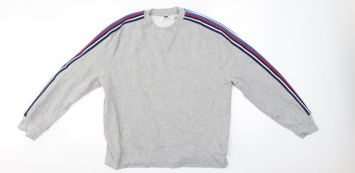 Topman Mens Grey Pullover Jumper Size S