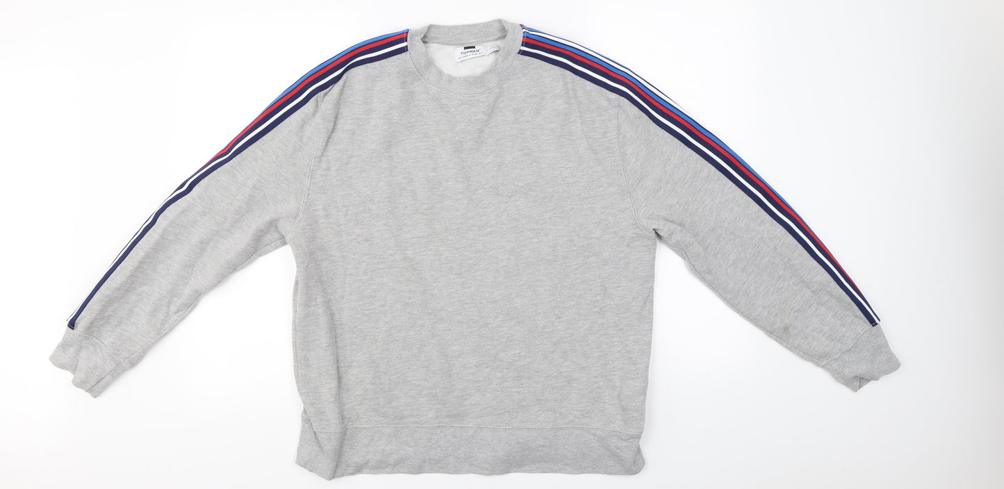 Topman  Mens Grey   Pullover Jumper Size S