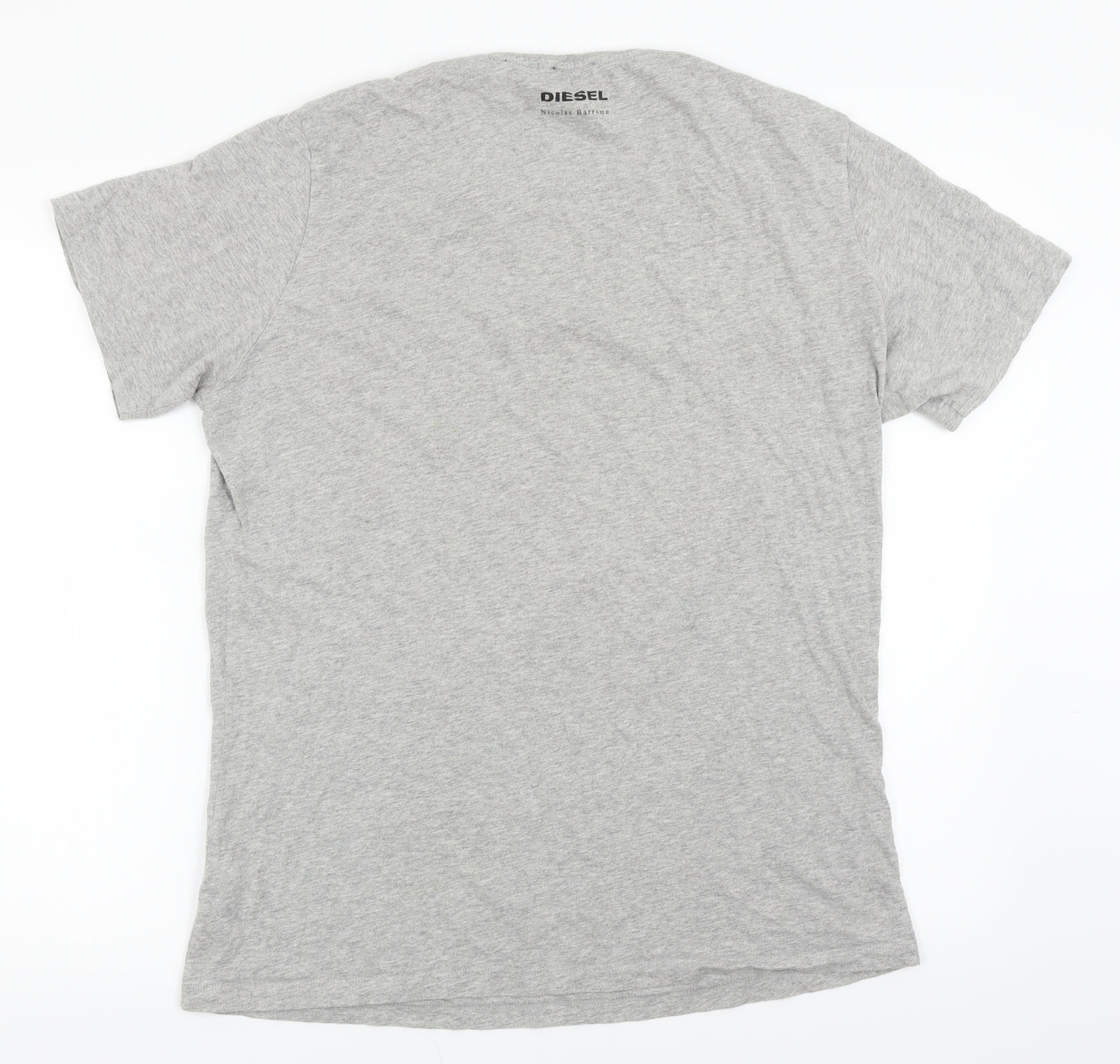 Diesel Mens Grey    T-Shirt Size M  - Dog