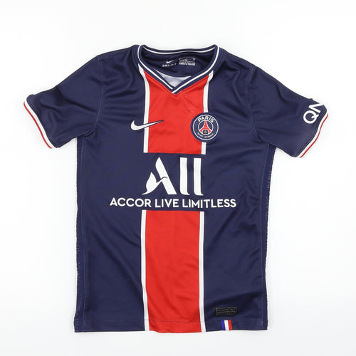 Nike Boys Blue   Jersey T-Shirt Size S  - PSG Home Shirt