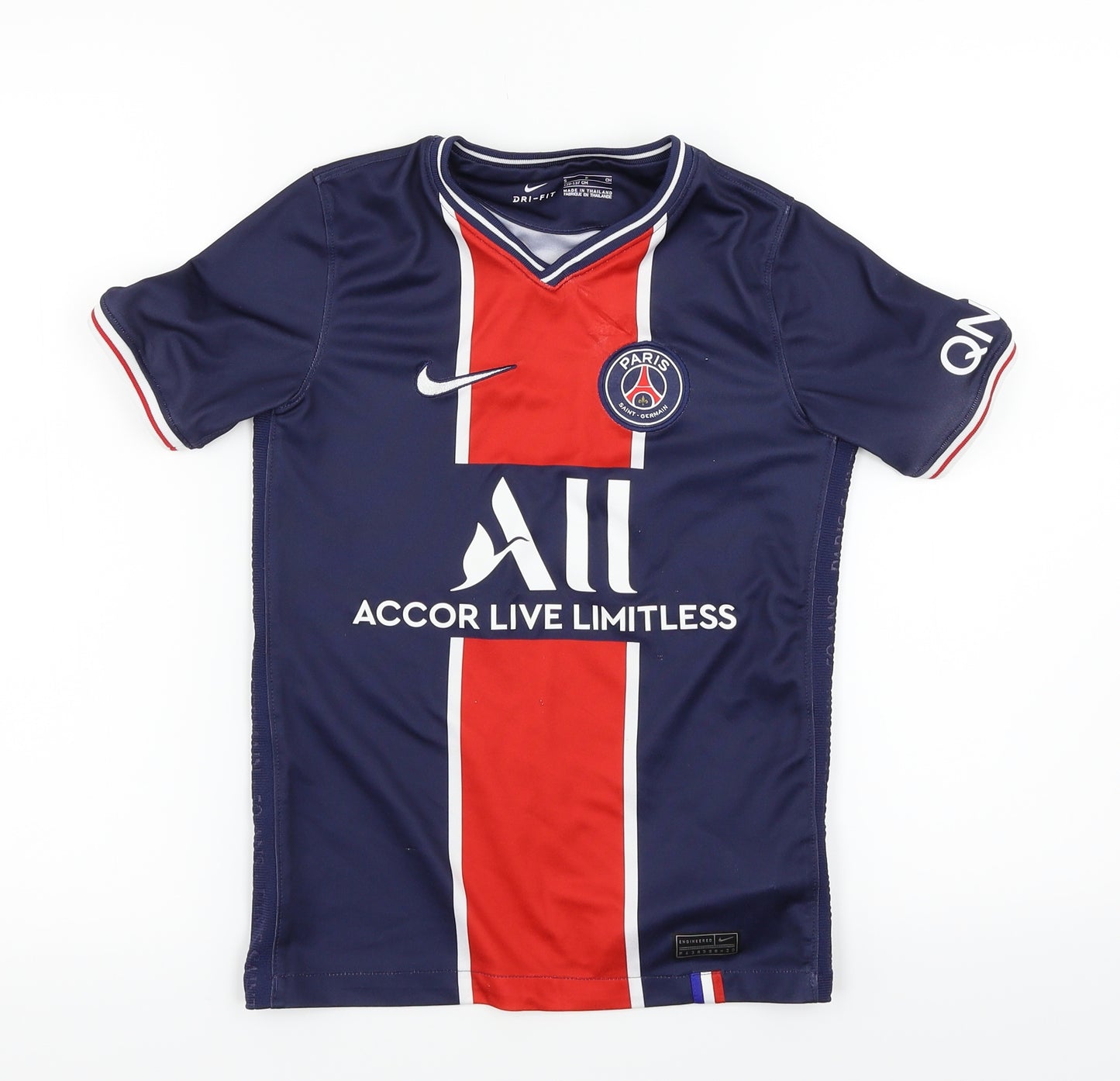 Nike Boys Blue   Jersey T-Shirt Size S  - PSG Home Shirt