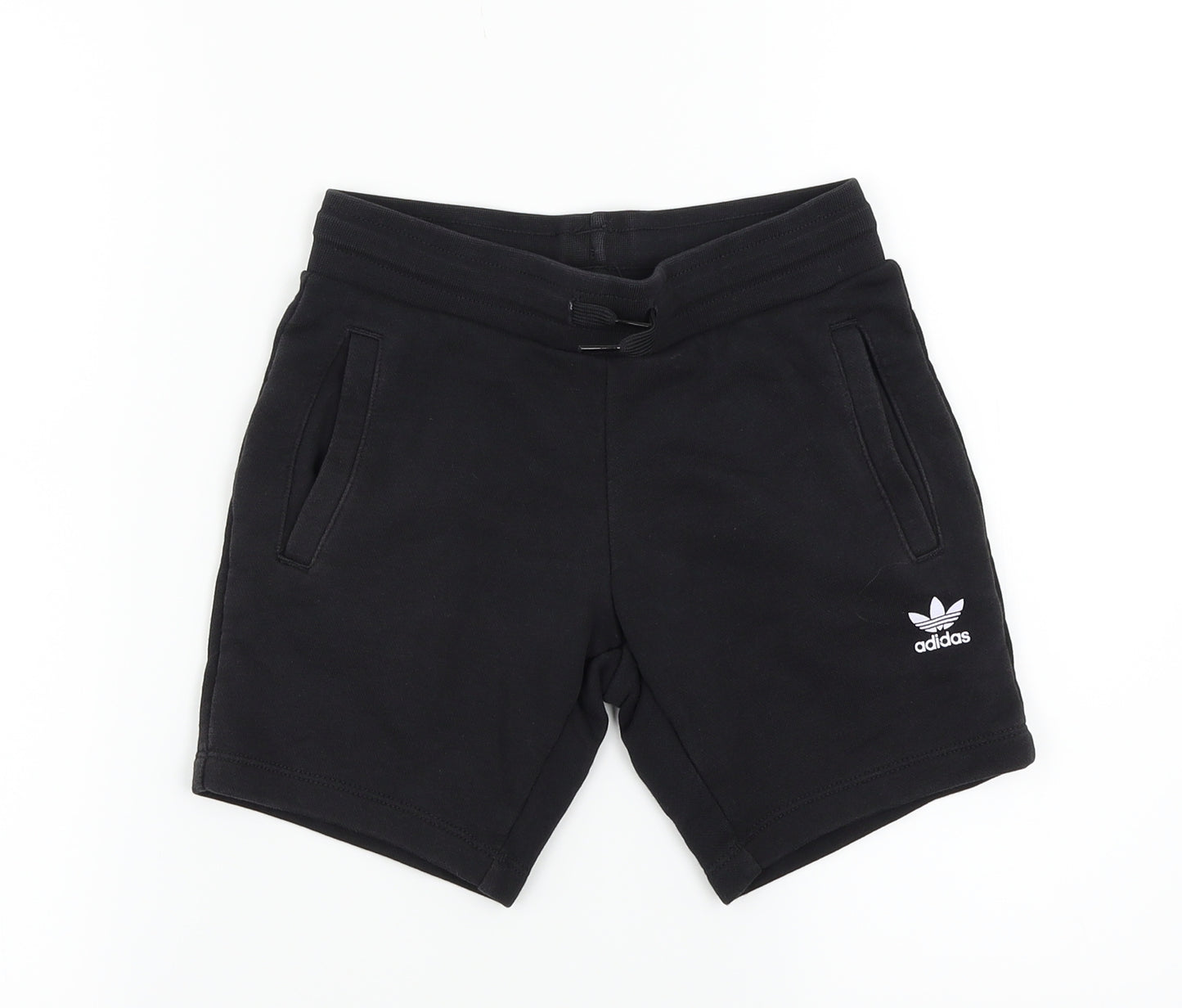 adidas Boys Black   Sweat Shorts Size 5-6 Years