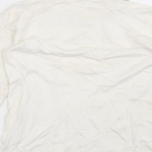 Warehouse Womens White   Pullover Jumper Size 10