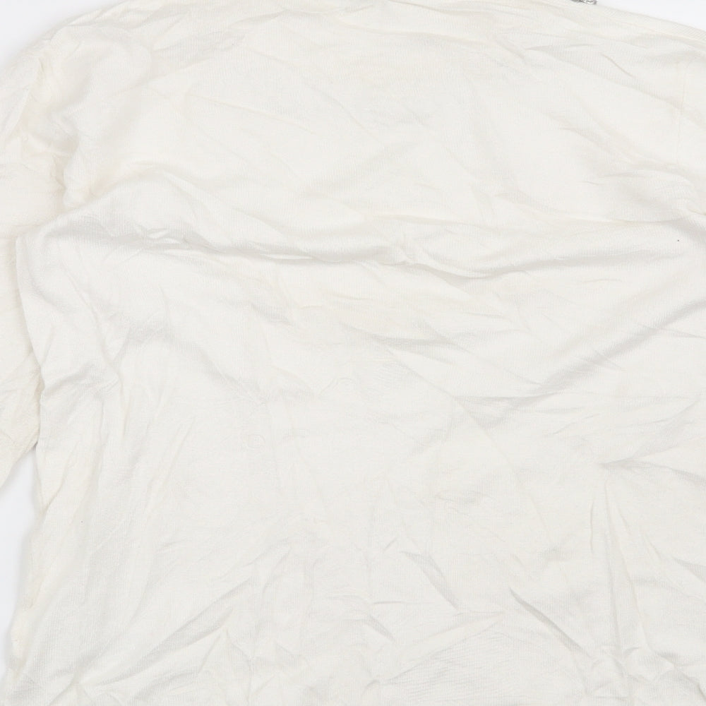 Warehouse Womens White   Pullover Jumper Size 10