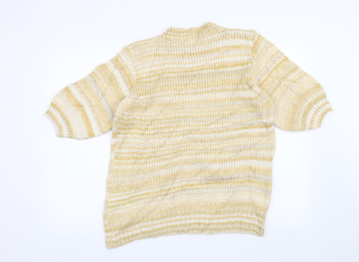 NEXT Womens Yellow Striped  Pullover Jumper Size 14