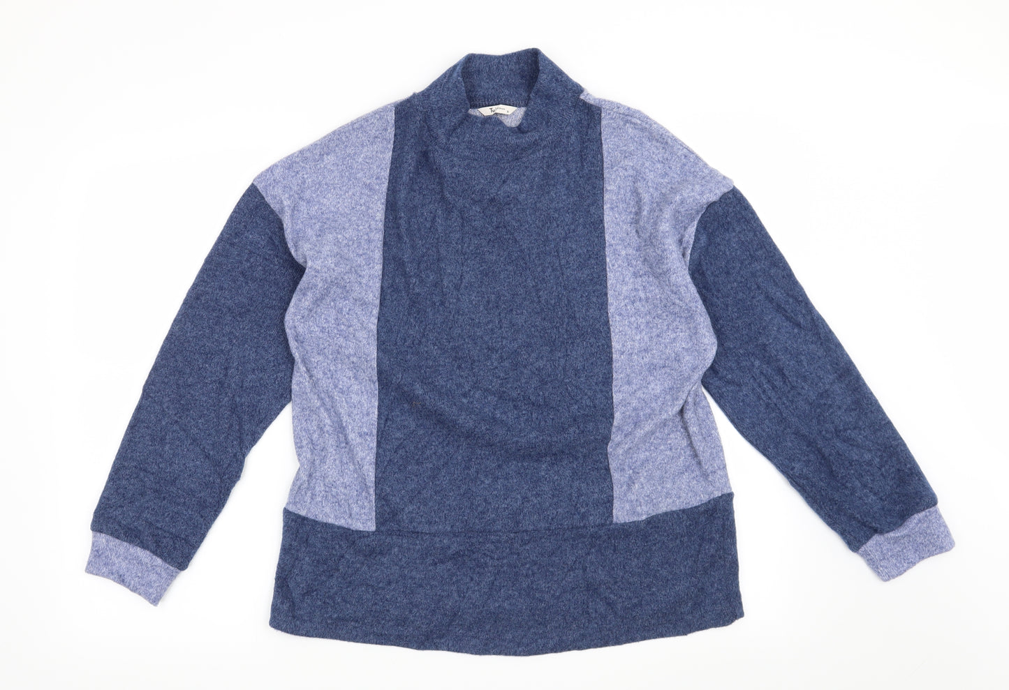 TU Womens Blue Striped  Pullover Jumper Size 10