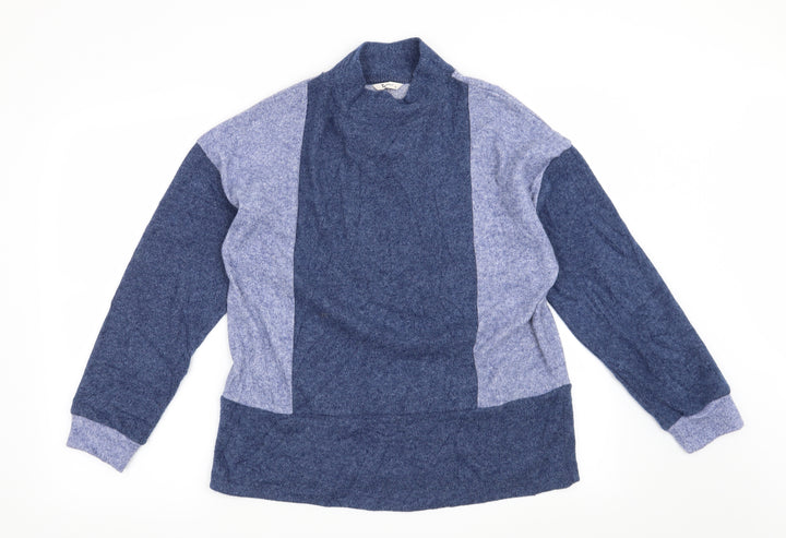 TU Womens Blue Striped  Pullover Jumper Size 10
