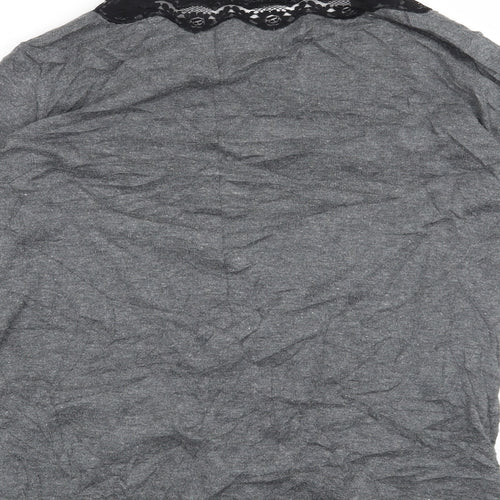 Lux Womens Grey   Cardigan Jumper Size L