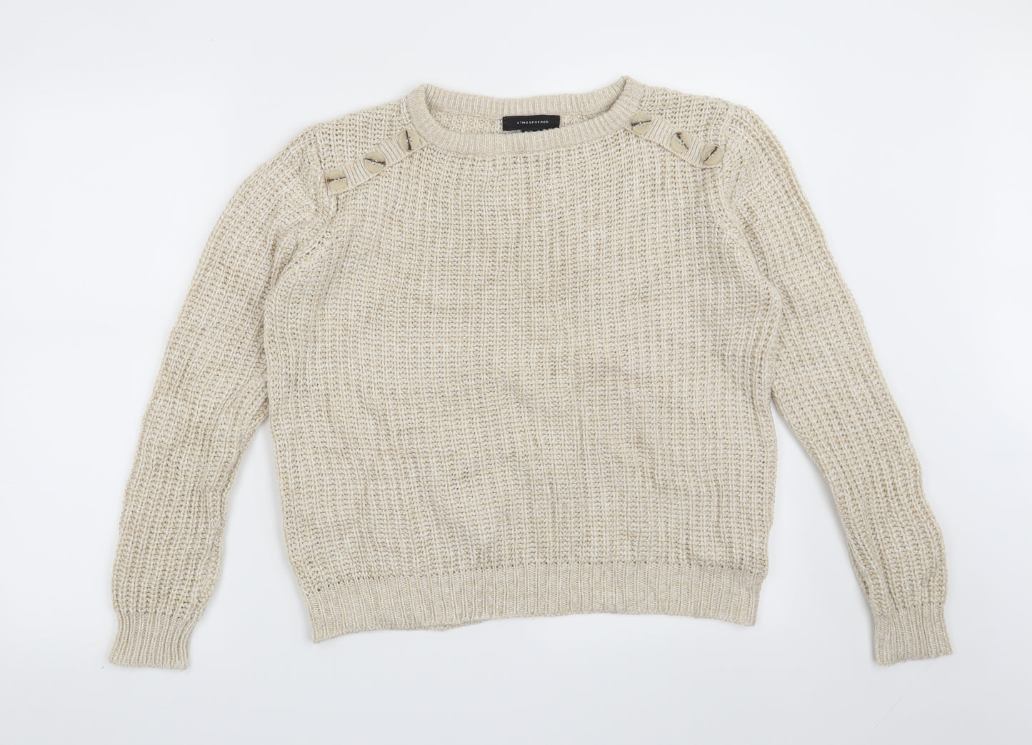 Atmosphere Womens Beige   Pullover Jumper Size 8