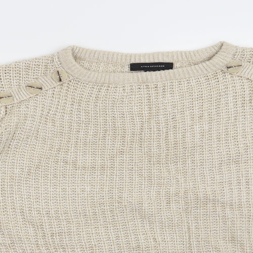 Atmosphere Womens Beige   Pullover Jumper Size 8