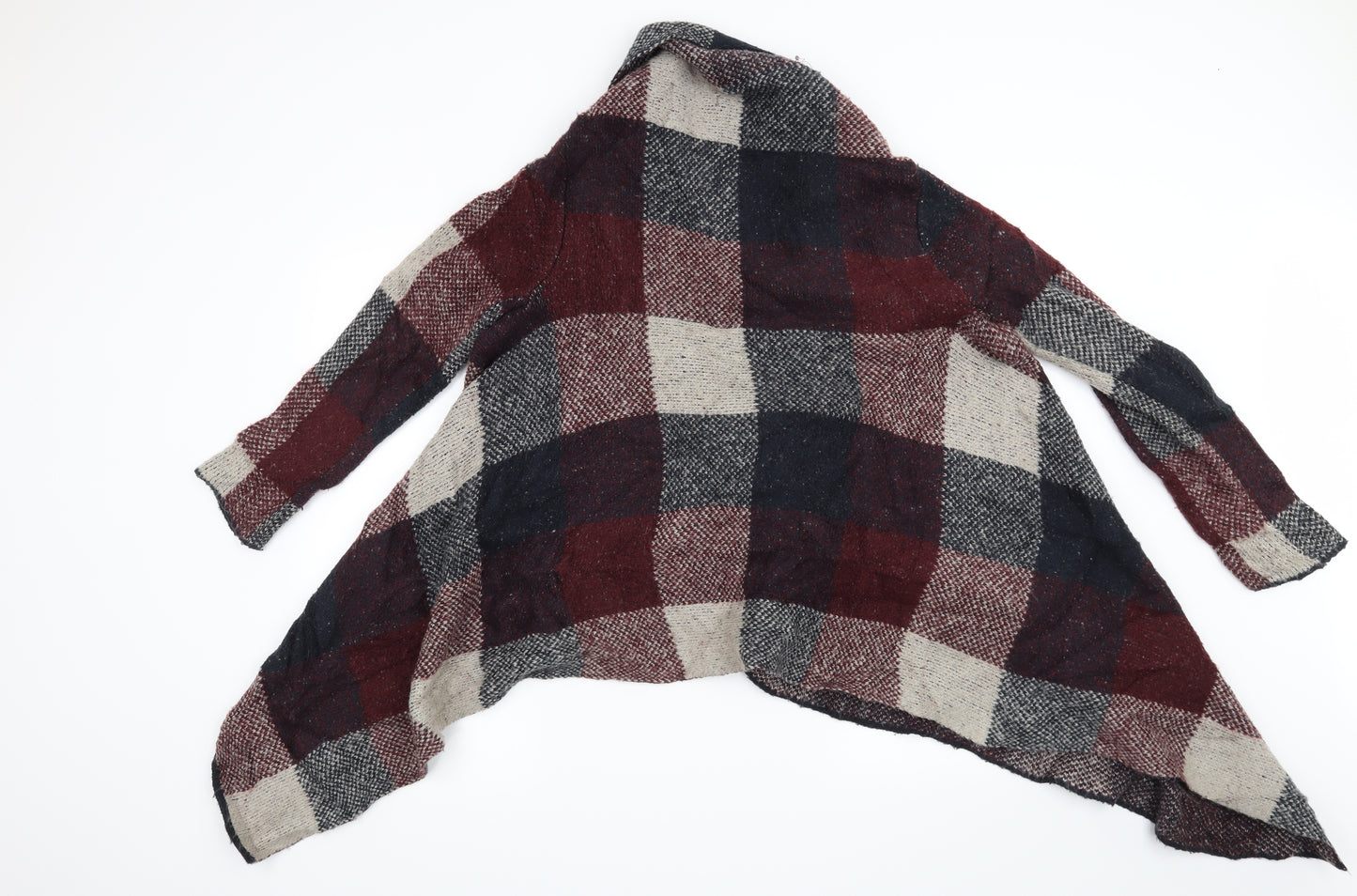Atmosphere Womens Red Check  Cardigan Jumper Size 10