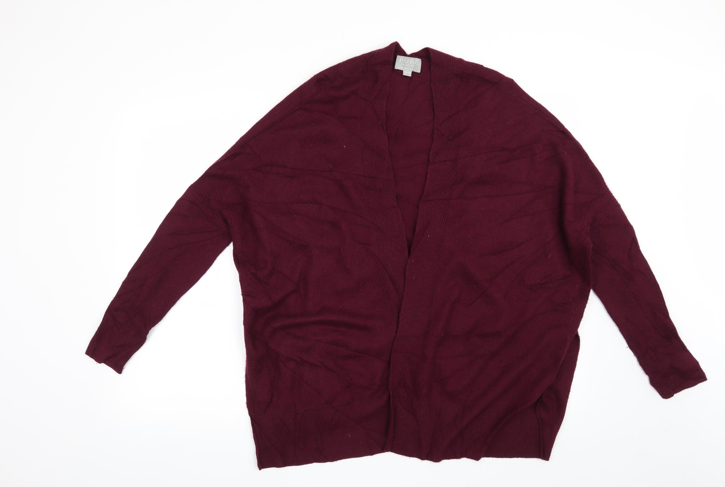 PURE Collection Womens Red   Cardigan Jumper Size M