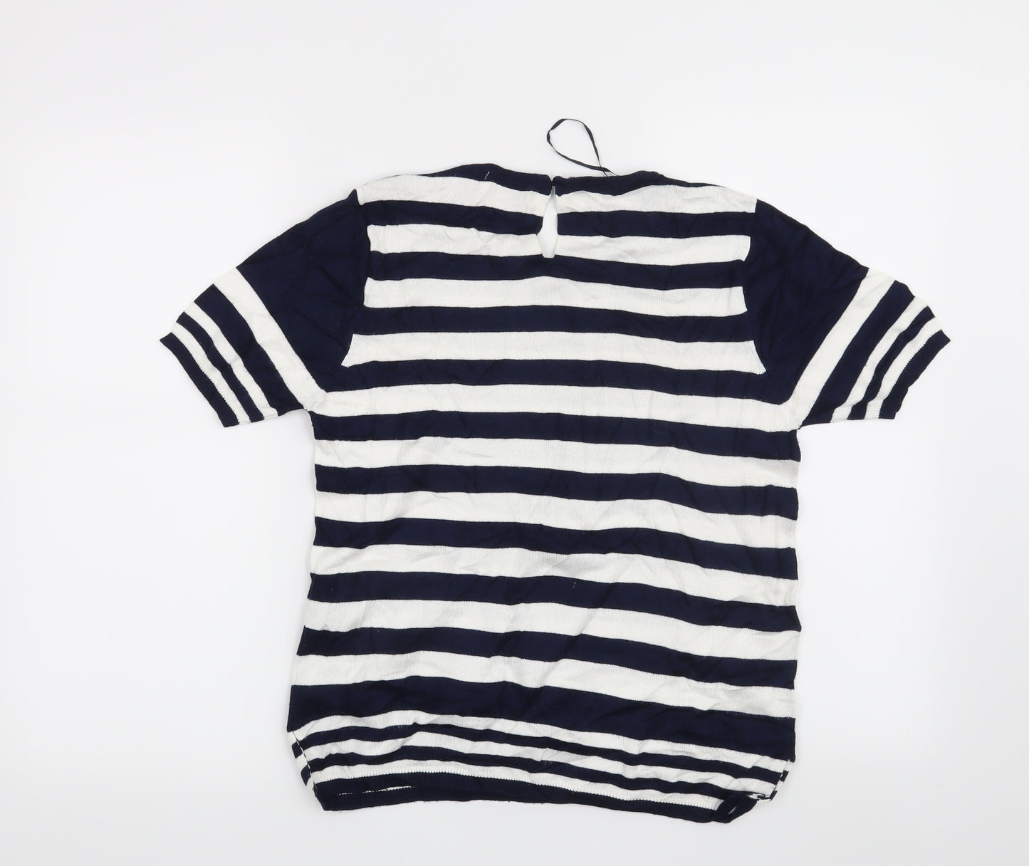 Zara Womens Blue Striped  Pullover Jumper Size M