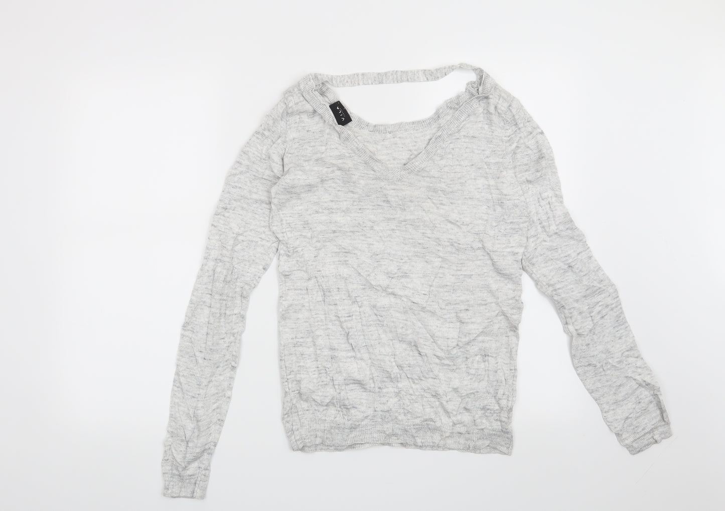 VILA Womens Grey   Pullover Jumper Size S
