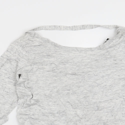 VILA Womens Grey   Pullover Jumper Size S