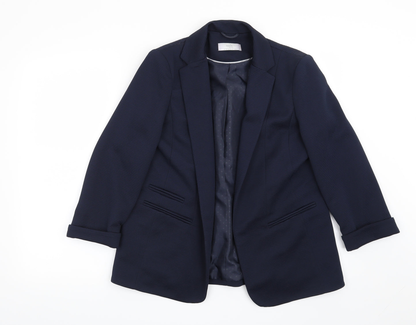 Wallis Womens Blue   Jacket Blazer Size 12