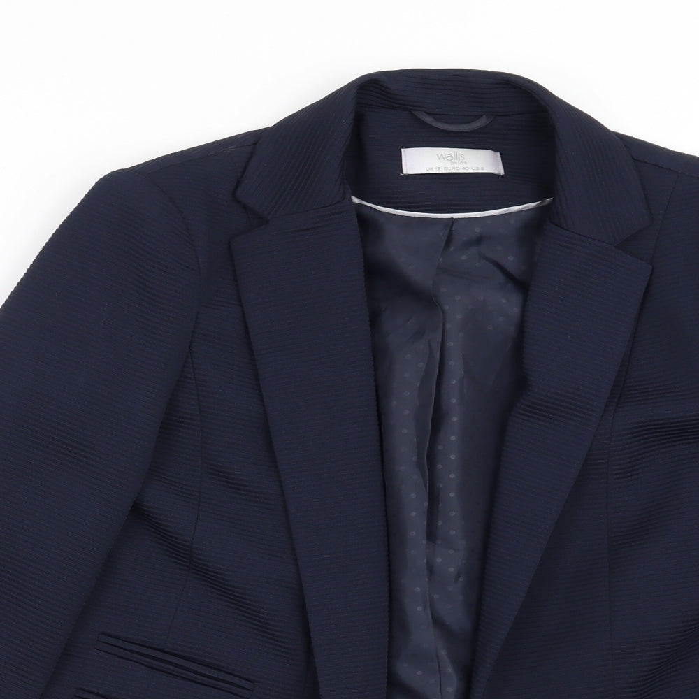 Wallis Womens Blue   Jacket Blazer Size 12