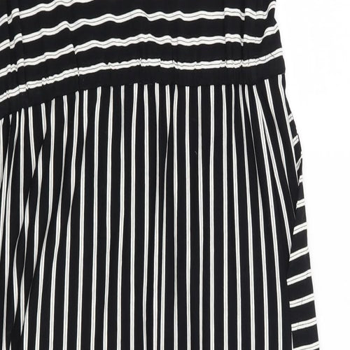 Warehouse Womens Black Striped  Shift  Size 8