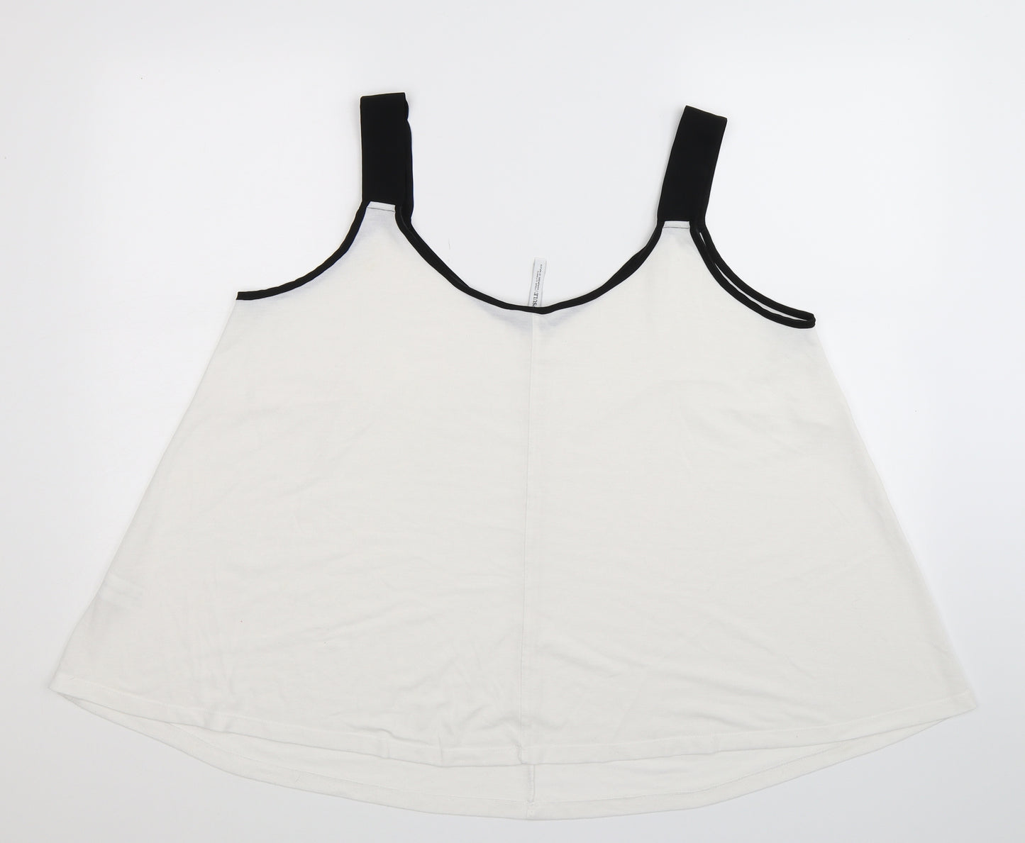 Capsule Womens White   Basic Tank Size 22