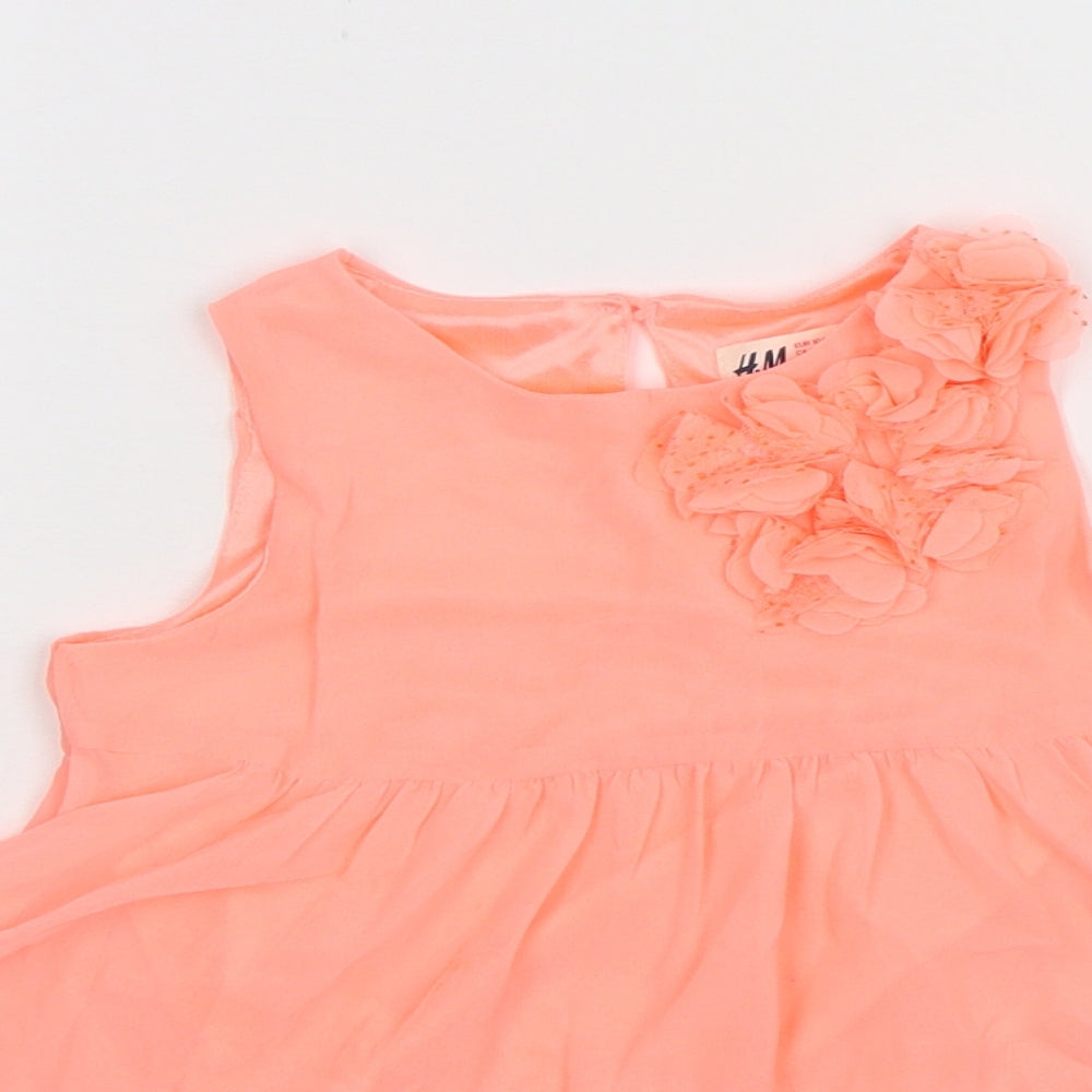 H&M Girls Pink   Fit & Flare  Size 3-4 Years