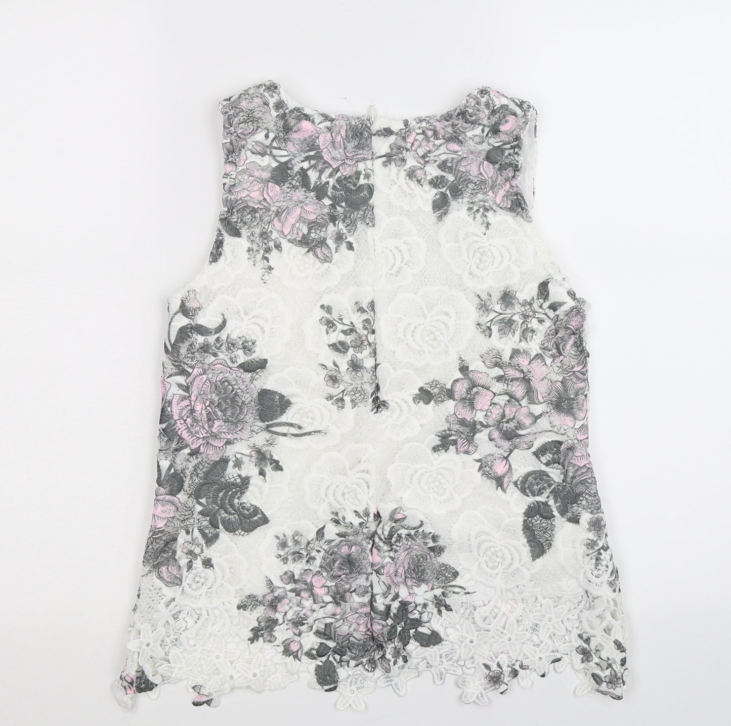 Select Womens Multicoloured Floral  Basic Tank Size 6