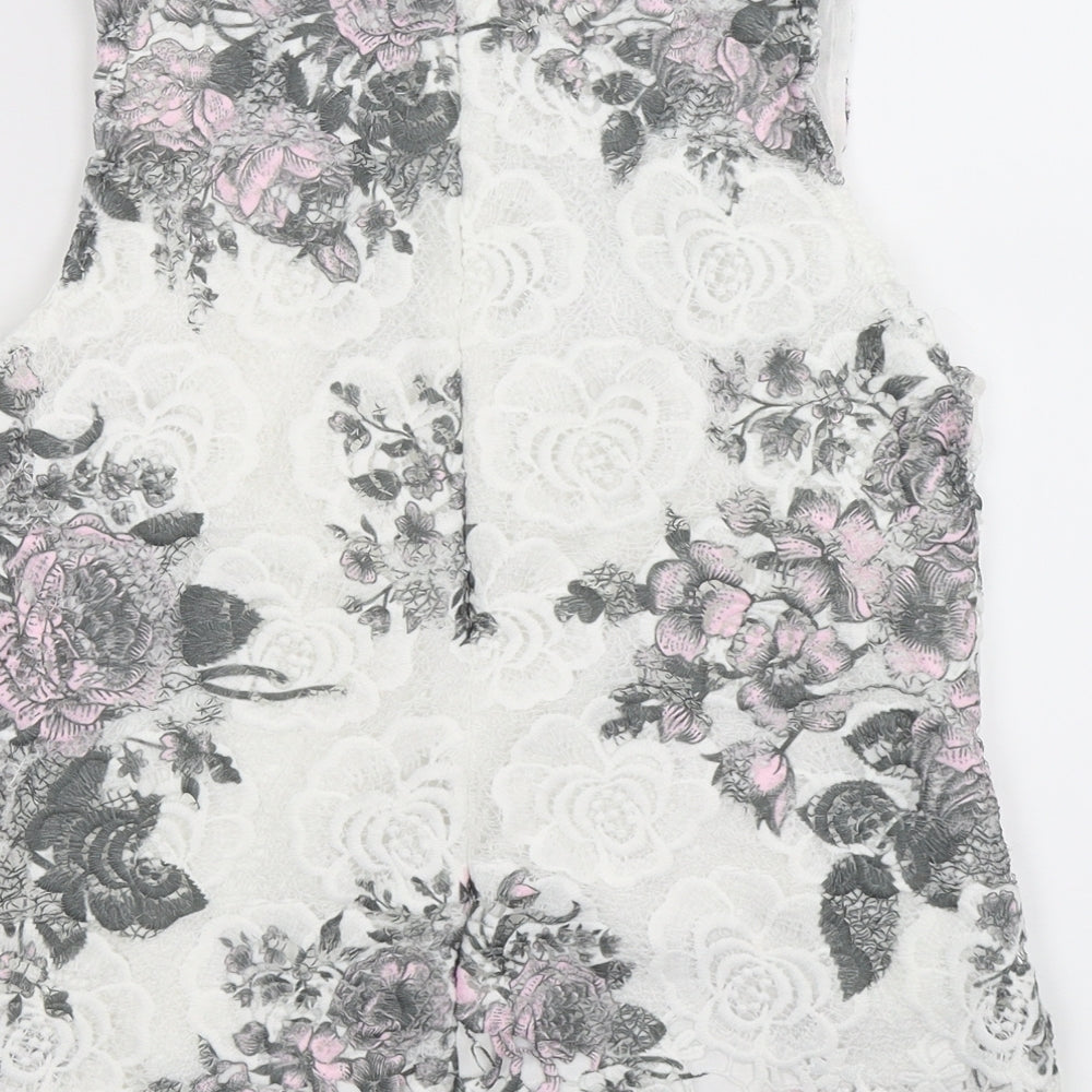 Select Womens Multicoloured Floral  Basic Tank Size 6