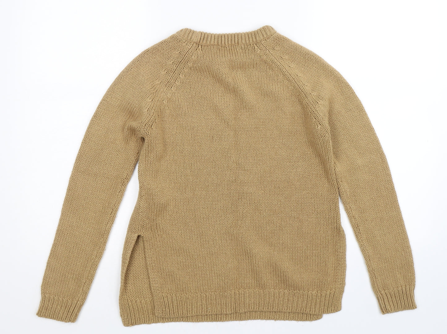 Brave Soul Womens Beige  Knit Pullover Jumper Size 12