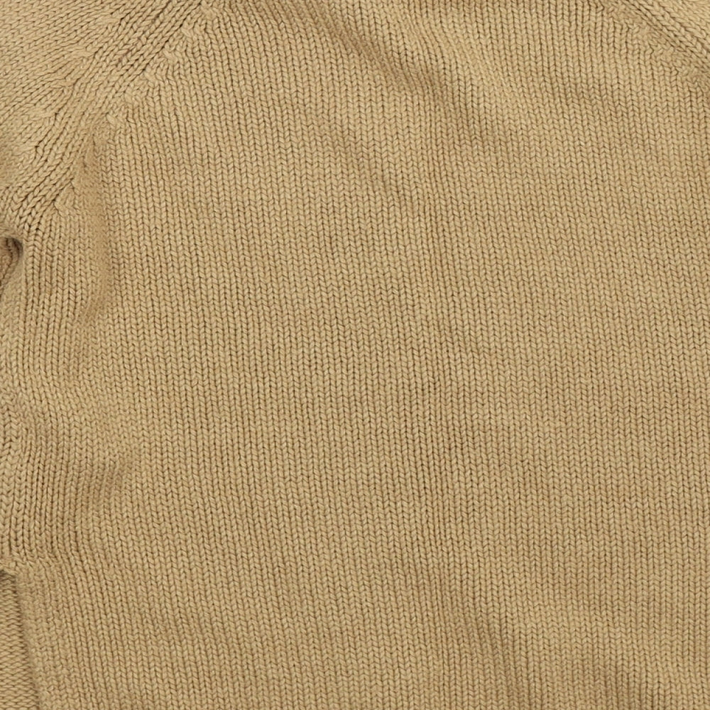 Brave Soul Womens Beige  Knit Pullover Jumper Size 12