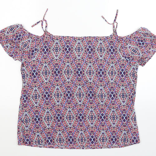 Papaya Womens Multicoloured   Basic T-Shirt Size 16
