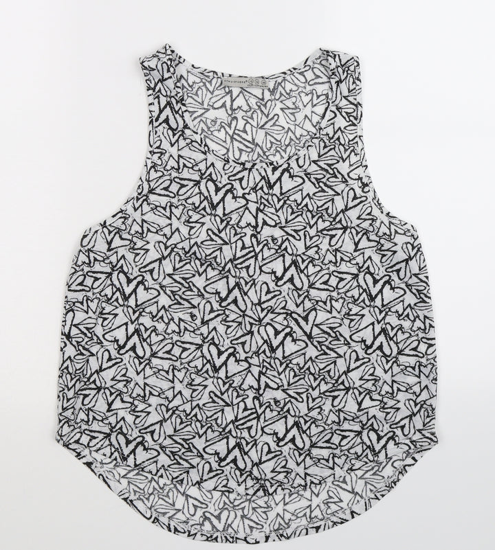 Atmosphere Womens White Basic Tank Size 10
