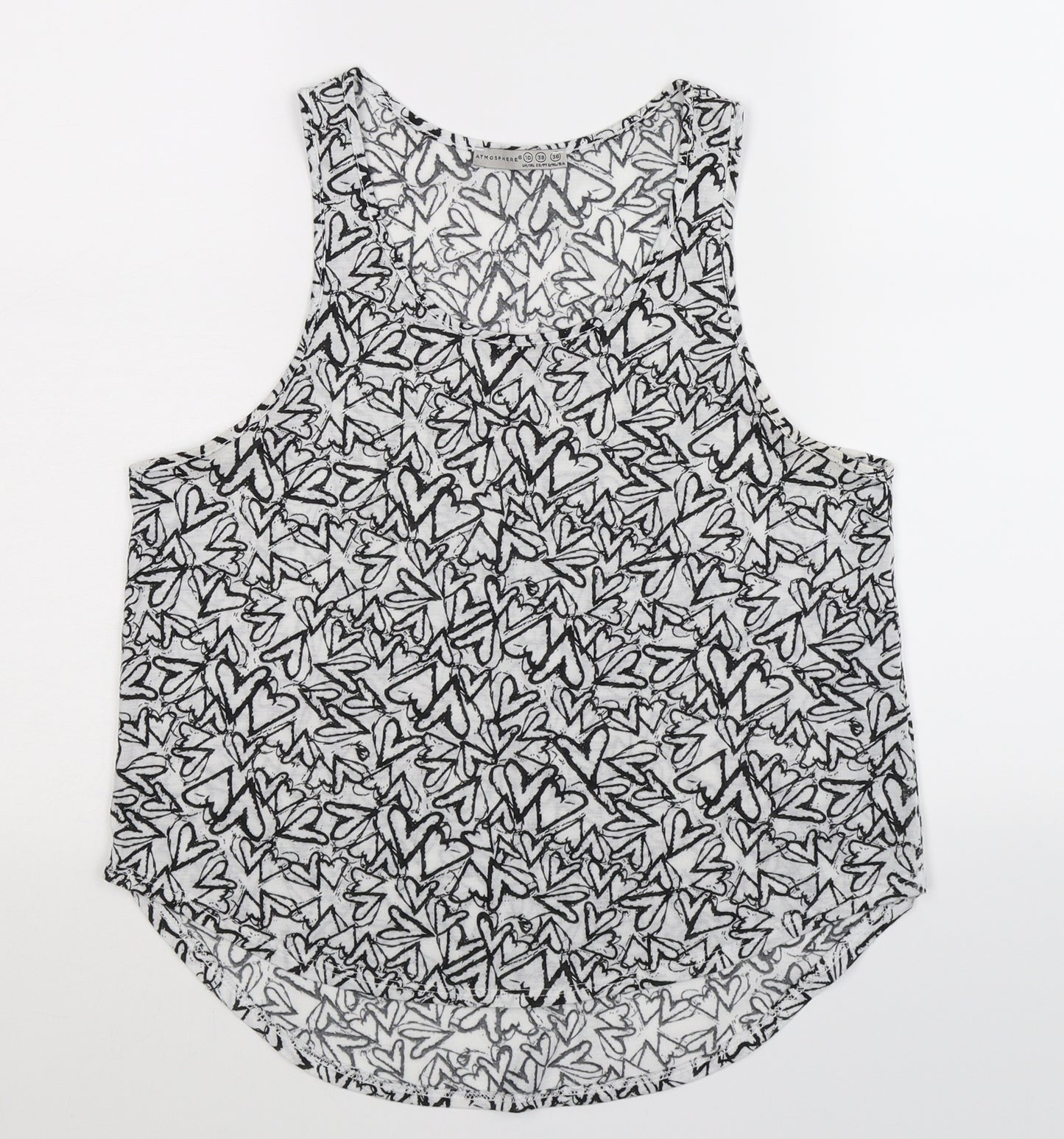 Atmosphere Womens White   Basic Tank Size 10