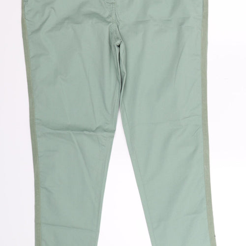 White Stuff Womens Green   Chino Trousers Size 12 L30 in