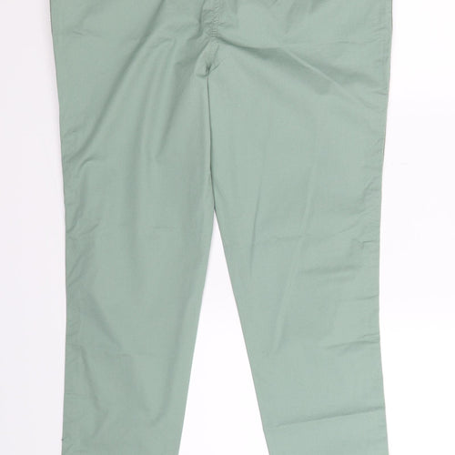 White Stuff Womens Green   Chino Trousers Size 12 L30 in