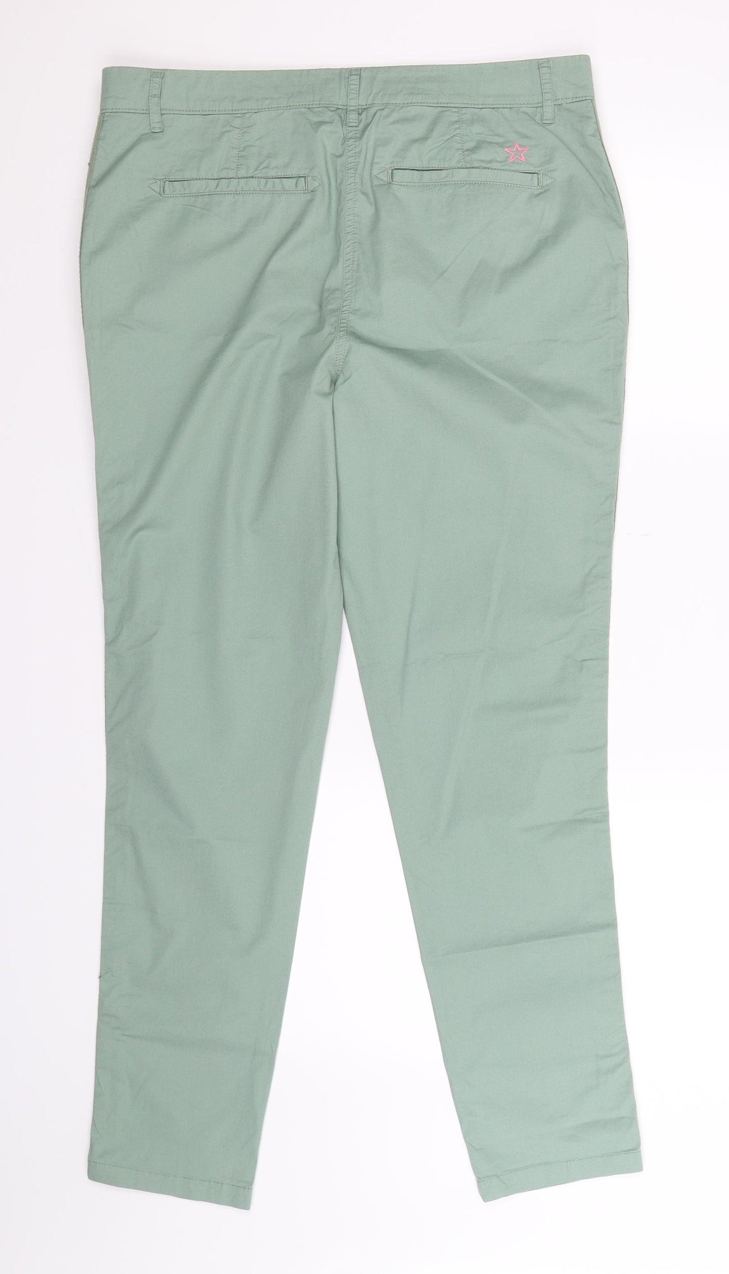 White Stuff Womens Green   Chino Trousers Size 12 L30 in