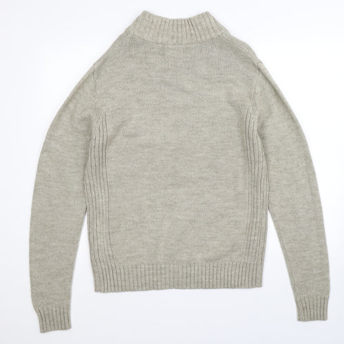 Ambrose Mens Beige  Knit Pullover Jumper Size M