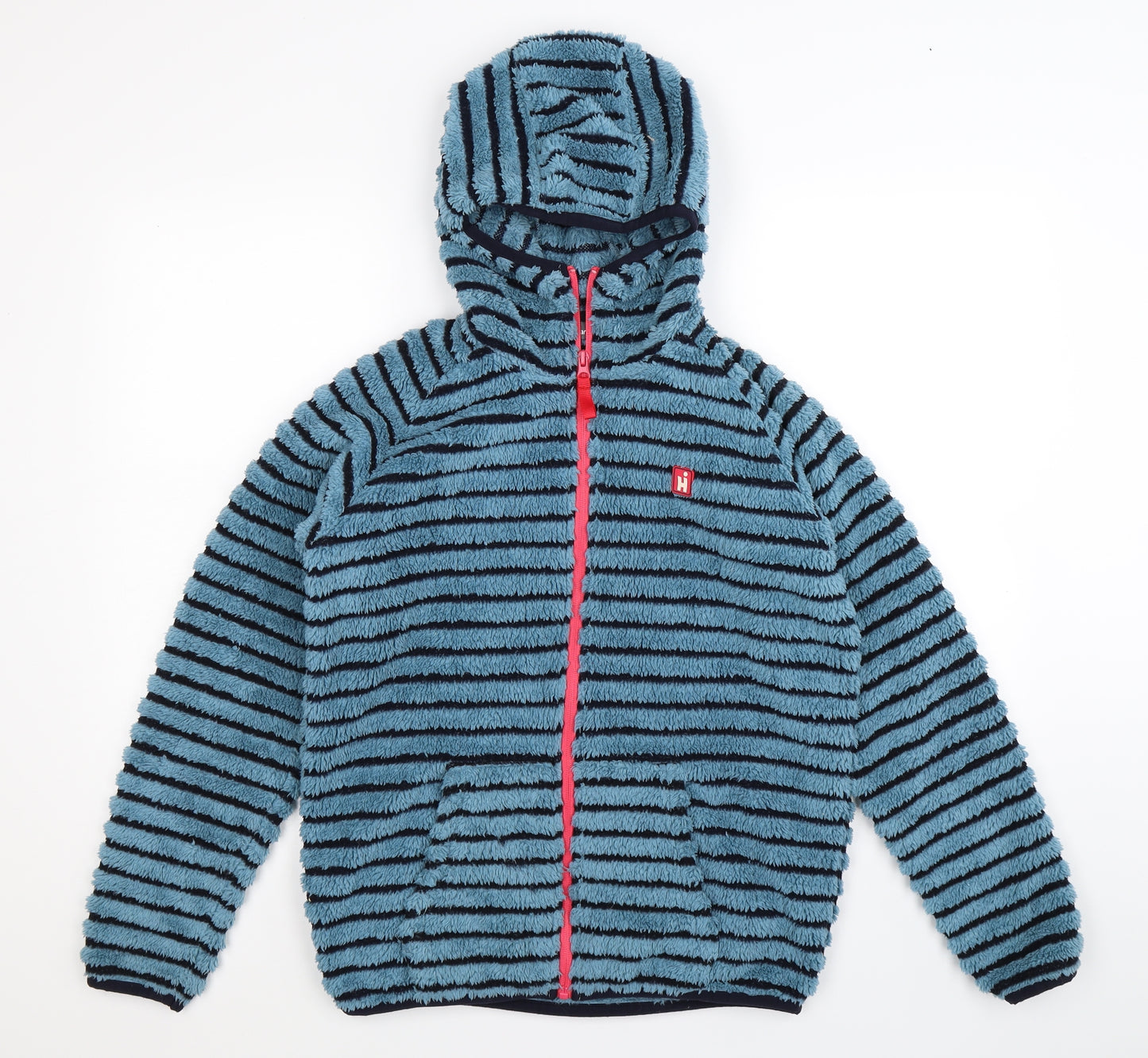 HiGear Boys Blue Striped Fleece Jacket  Size 14-15 Years