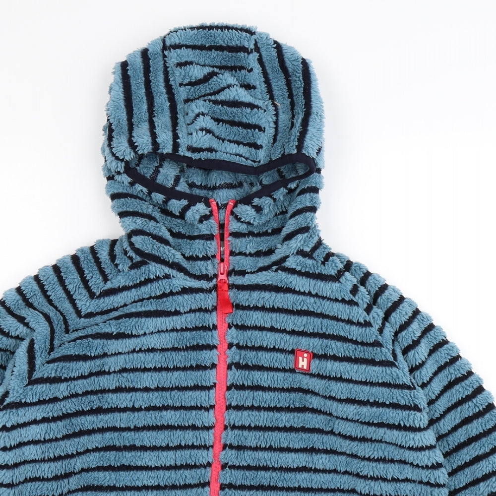 HiGear Boys Blue Striped Fleece Jacket  Size 14-15 Years