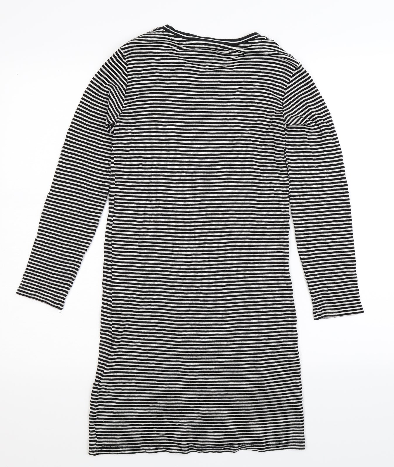 F&F Girls Multicoloured Striped  Jumper Dress  Size 12 Years